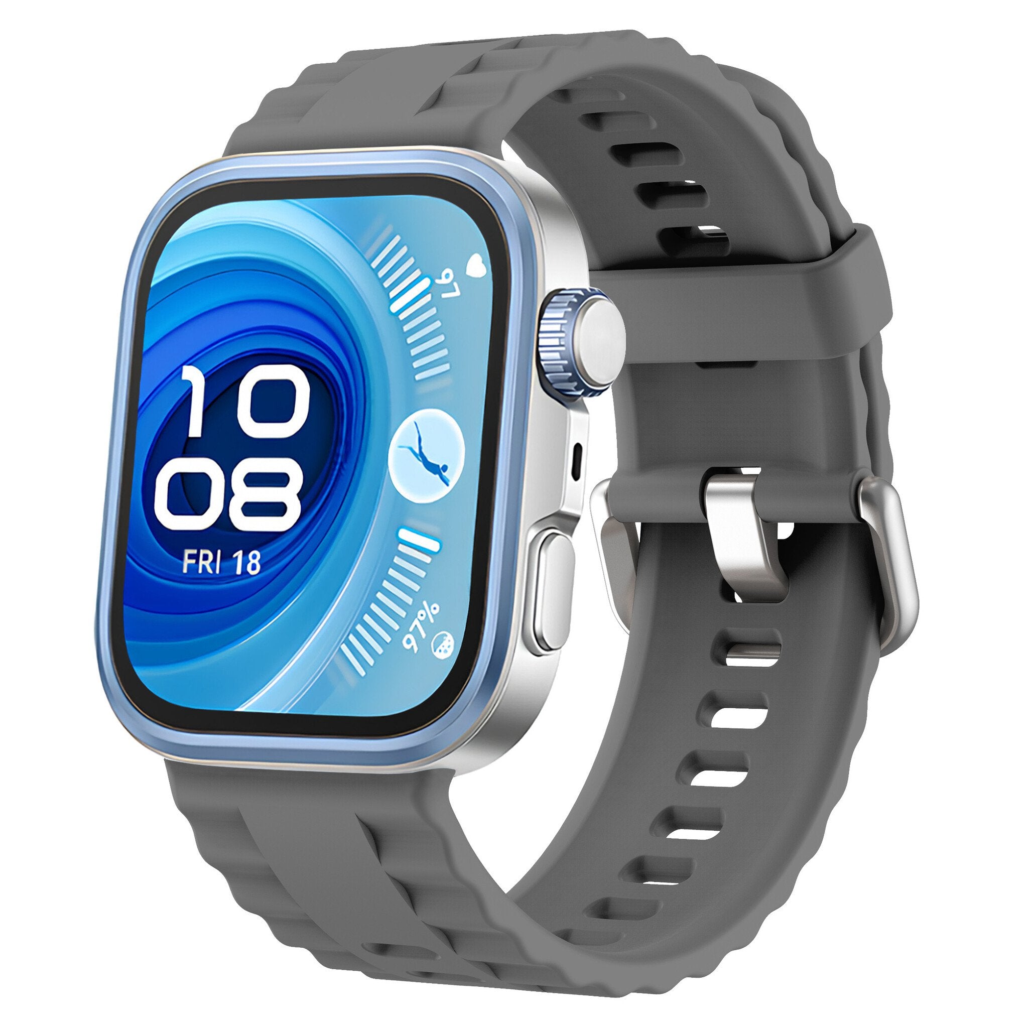 Huawei Watch 3 (Pro) siliconen classic bandje (donkergrijs)