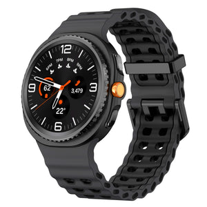 Samsung Galaxy Watch 8 Classic Ocean bandje (donkergrijs/zwart)