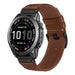 Garmin Tactix 7 Pro premium leren bandje (donkerbruin)