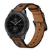 Fossil Gen 5e 44mm geschroefde leren bandje (donkerbruin)