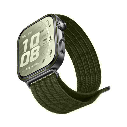 Huawei Watch Fit 5 Pro Ultra Thin Nylon Strap (Dark Green)