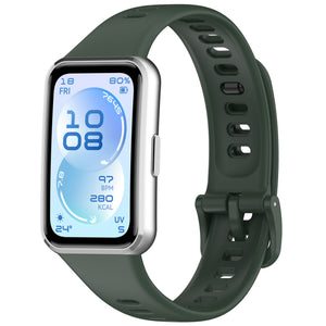 Huawei Band 11 Pro siliconen bandje (donkergroen)