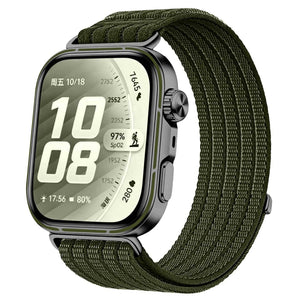Huawei Watch Fit 5 Pro Ultra Thin Nylon Strap (Dark Green)