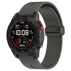 Garmin Fenix 8 Pro - 51mm D-Buckle Silicone Strap (Dark Grey)