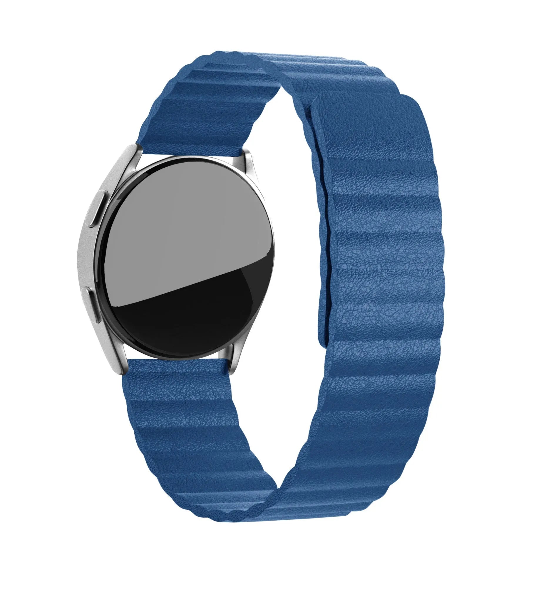 Coros Apex 42mm leren loop bandje (donkerblauw)