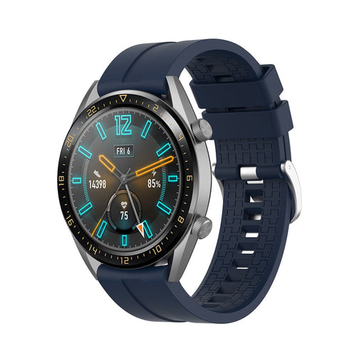 Huawei Watch GT 5 - 46mm extreme silicone band (donkerblauw)