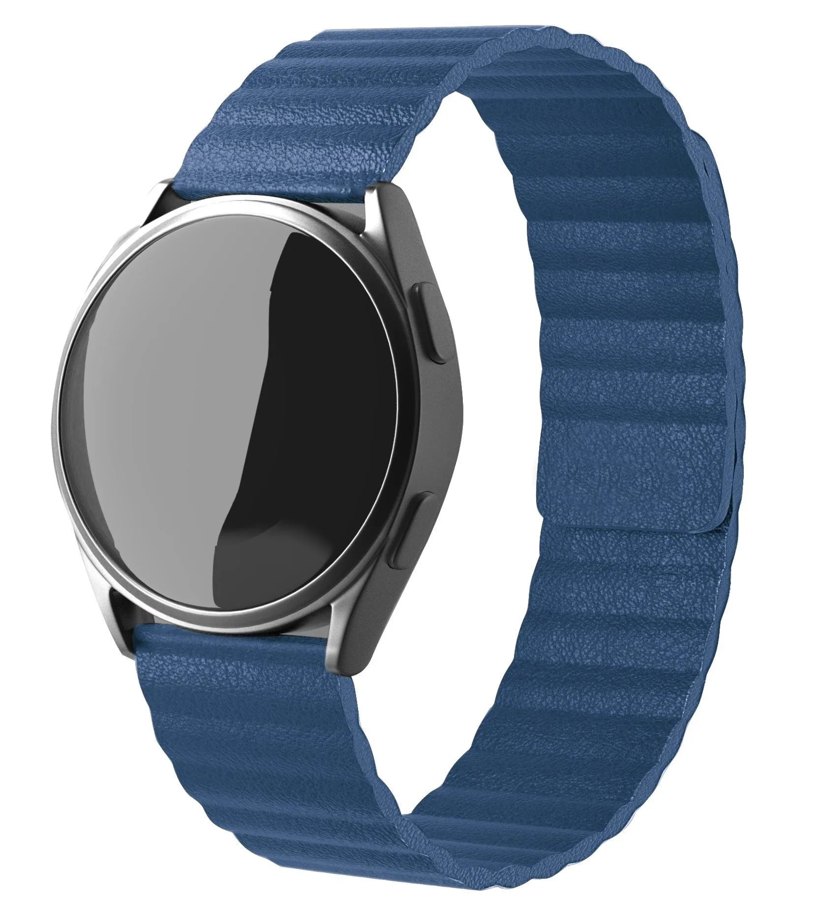 Coros Pace 2 leren loop bandje (donkerblauw)