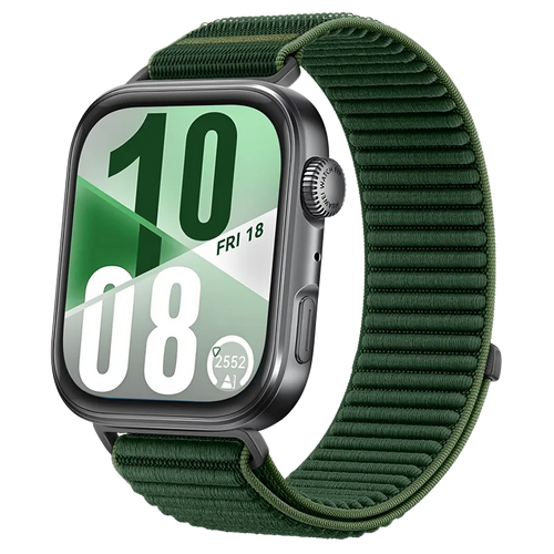 Huawei Watch Fit 5 Pro Wave Nylon Strap (Dark Green)