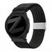 Bandz Garmin Forerunner 165 gevlochten nylon band (zwart)