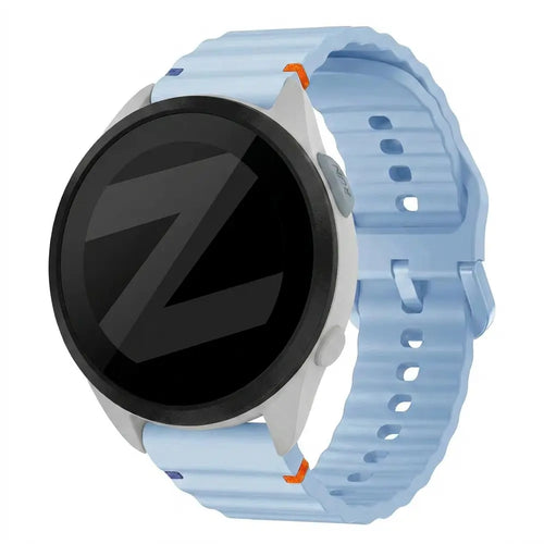 Bandz Garmin Forerunner 165 Silicone Strap 'Wave' (Light Blue)