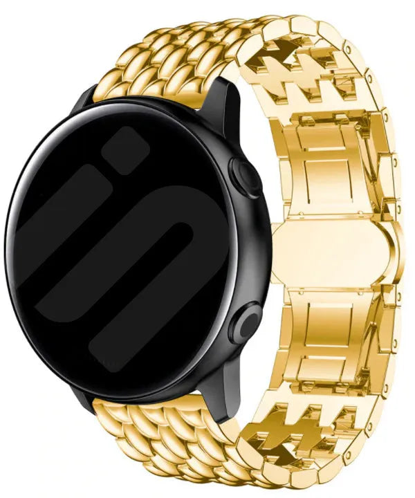 Amazfit Active 2 stalen draak bandje (goud)