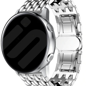 Amazfit Bip 5 draken stalen band (zilver)