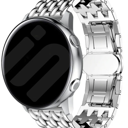 Amazfit Bip 5 draken stalen band (zilver)