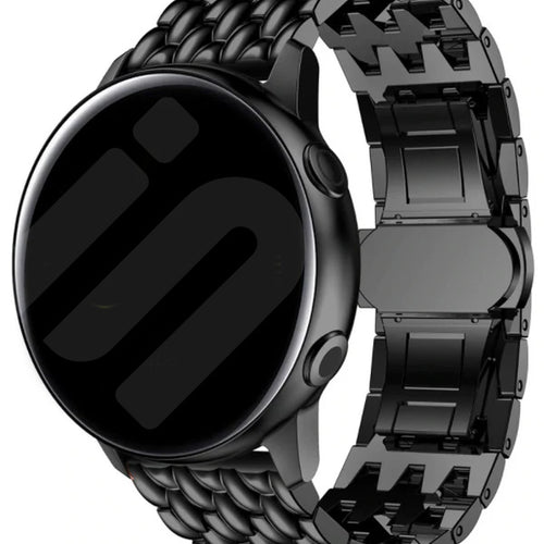 Amazfit Bip U (Pro) stalen draak bandje (zwart)