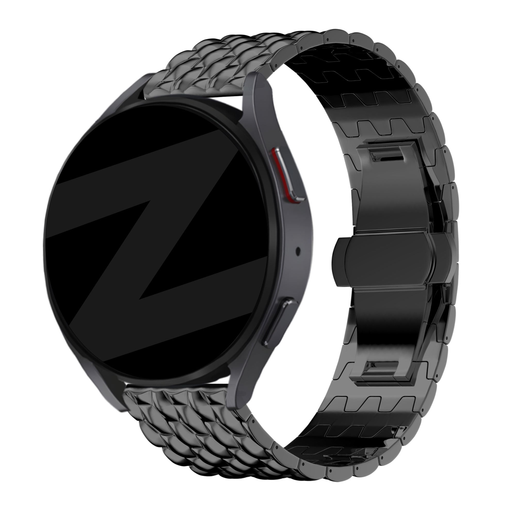 Bandz Garmin Forerunner 55 stalen band 'Dragon' (zwart)