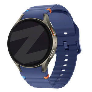 Bandz Samsung Galaxy Watch 5 - 44mm wave band 'Easy fit' (donkerblauw)
