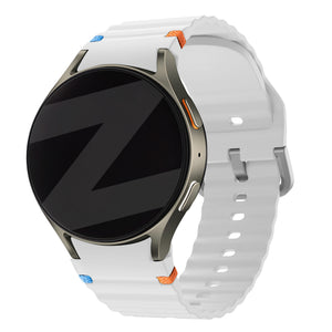 Bandz Samsung Galaxy Watch 4 40mm wave band 'Easy fit' (wit)