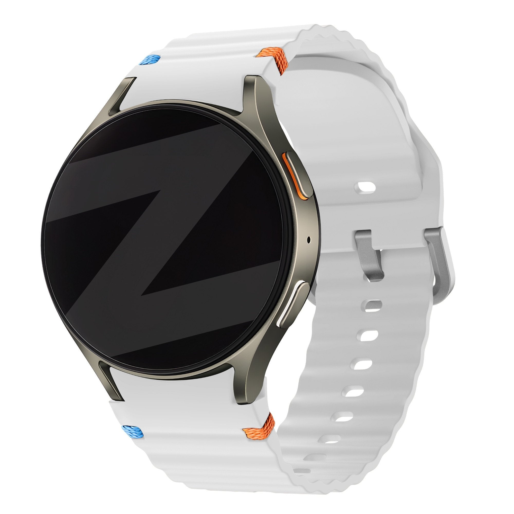 Bandz Samsung Galaxy Watch 6 Classic - 47mm Wave Strap 'Easy Fit' (White)