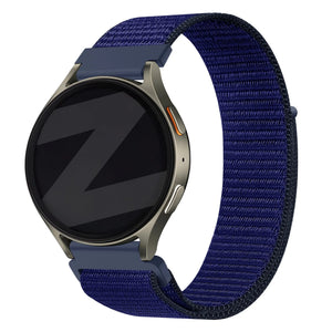 Bandz ICE Smart TKS Rectangular 1.41 nylon band 'Easy Fit' (blauw)
