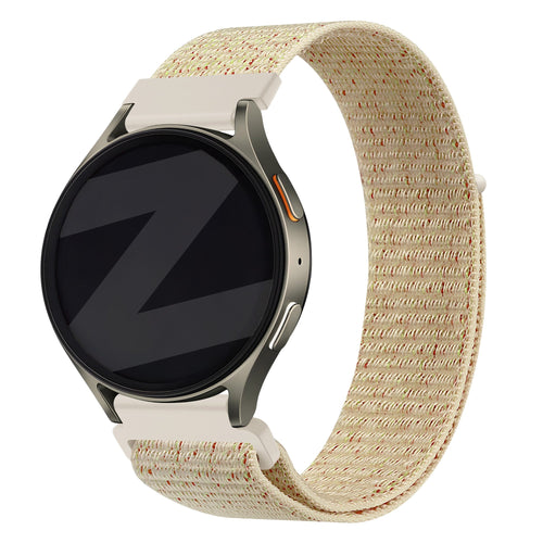 Bandz Samsung Galaxy Watch 6 Classic - 43mm nylon band 'Easy fit' (blossom)