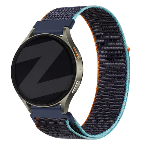 Bandz OnePlus Watch 3 nylon band 'Easy fit' (donkerblauw mix)