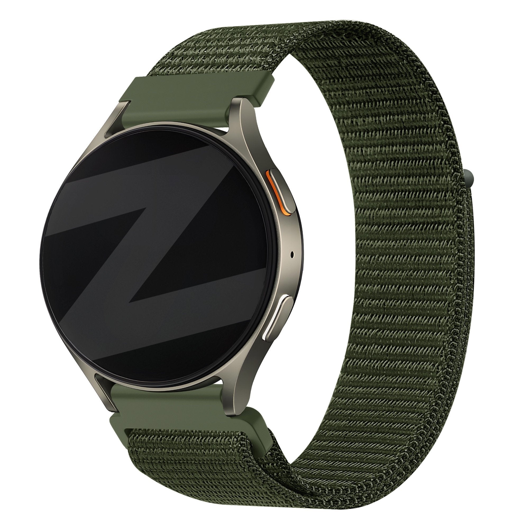 Bandz Huawei Watch GT 4 - 46mm nylon band 'Easy fit' (groen)