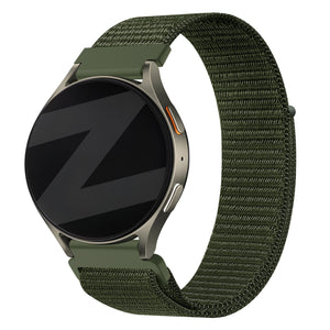 Bandz Huawei Watch GT 5 - 46mm Nylon Strap 'Easy Fit' (Green)