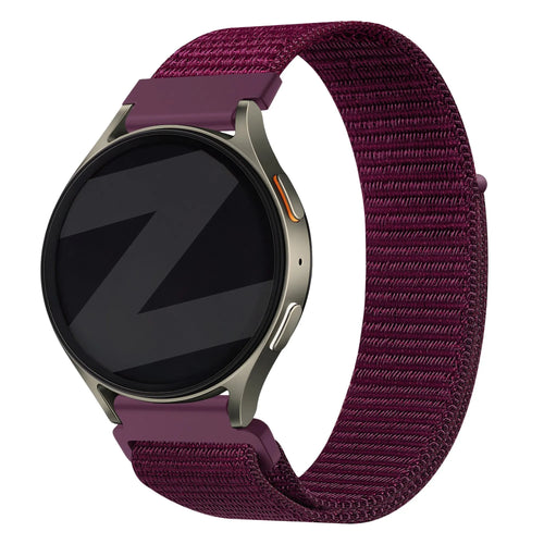 Bandz Fossil Gen 5e - 42mm Nylon Strap 'Easy Fit' (Plum)