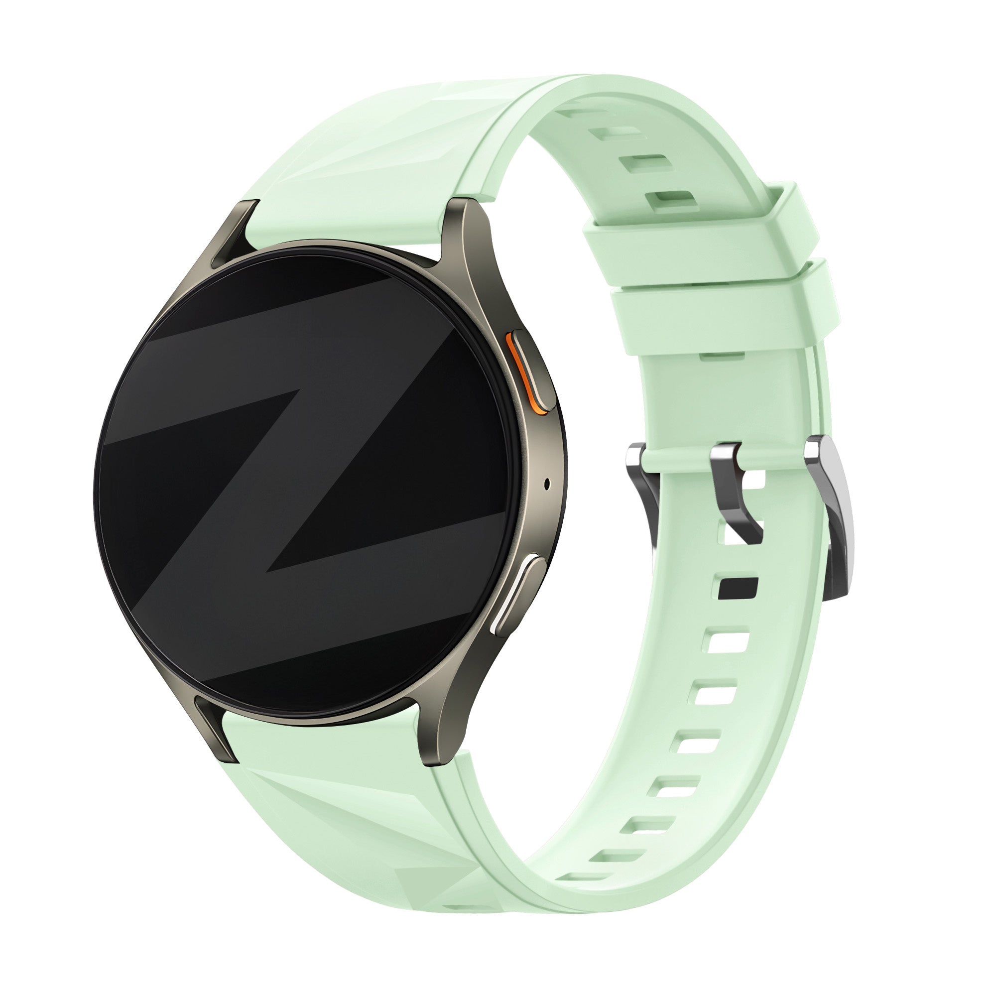 Bandz Huawei Watch 5 - 42mm siliconen band 'Easy fit' (lichtgroen)