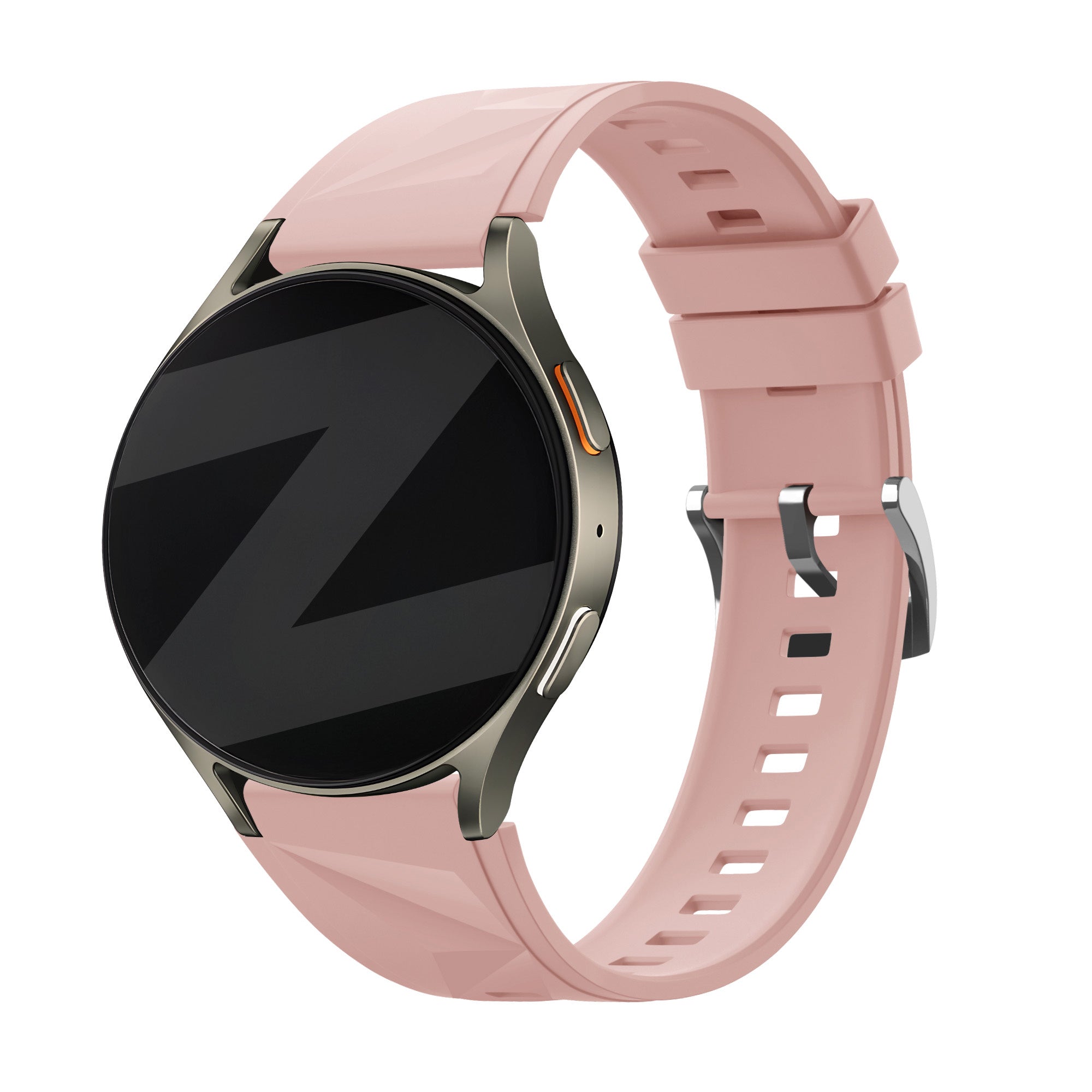 Bandz Huawei Watch 5 - 42mm siliconen band 'Easy fit' (roze)