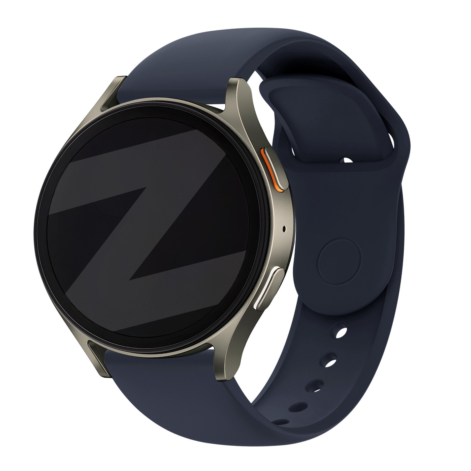 Bandz Samsung Galaxy Watch 6 Classic 43mm sport band 'Easy fit' (donkerblauw)