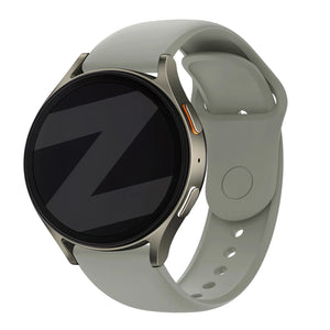 Bandz Fossil Gen 5e - 42mm sport band 'Easy fit' (lichtgrijs)