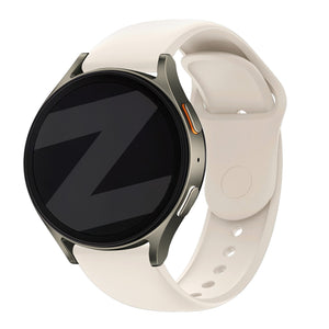 Bandz Samsung Galaxy Watch 6 Classic 43mm sport band 'Easy fit' (sterrenlicht light)