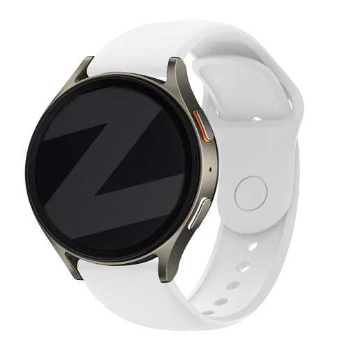 Bandz Samsung Galaxy Watch 5 - 44mm Sport Strap 'Easy Fit' (White)