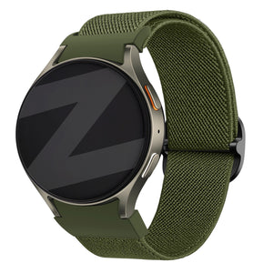 Bandz Samsung Galaxy Watch 6 Classic - 43mm elastische band 'Easy fit' (groen)