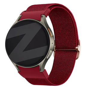 Bandz Samsung Galaxy Watch 4 Classic 42mm elastische band 'Easy fit' (rood)