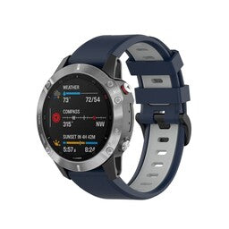Garmin Instinct 3 - 50mm sport gesp band (blauw/grijs)