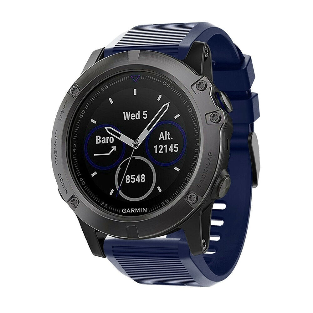 Garmin Fenix 8 Pro - 51mm siliconen bandje (donkerblauw)