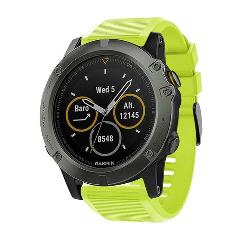 Garmin Tactix 7 siliconen bandje (lichtgroen)