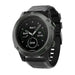 Garmin Quatix 3 / 6x / 7x Solar siliconen bandje (zwart)