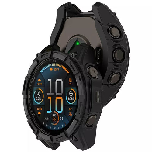 Garmin Fenix 8 - 47mm SOLAR Rugged TPU case (zwart)