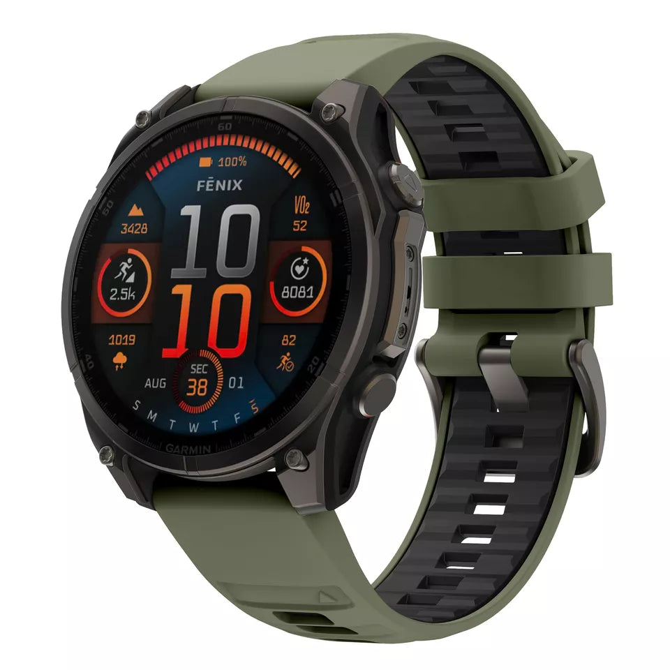 Garmin Tactix 7 sport gesp band (olijfgroen/zwart)