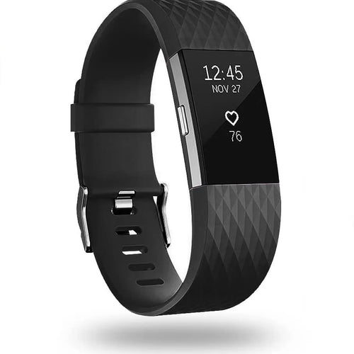 fitbit-charge-2-diamant-silicone-band-zwart