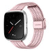 Fitbit Versa (2) roestvrij stalen band (roze)