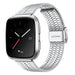 Fitbit Versa (2) roestvrij stalen band (zilver)