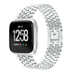 Fitbit Versa (2) stalen vis band (zilver)