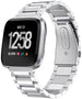 Fitbit Versa (2) stalen band (zilver)
