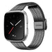 Fitbit Versa (2) roestvrij stalen band (zwart)
