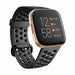 Fitbit Versa (2) siliconen band met gaatjes (zwart)