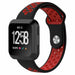 Fitbit Versa (2) sport band (zwart/rood)